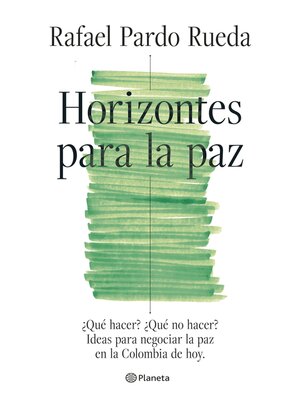 cover image of Horizontes para la paz